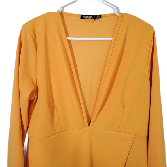 Boohoo Plunge Wrap Midi Dress.Brand new - Picture 5 of 7